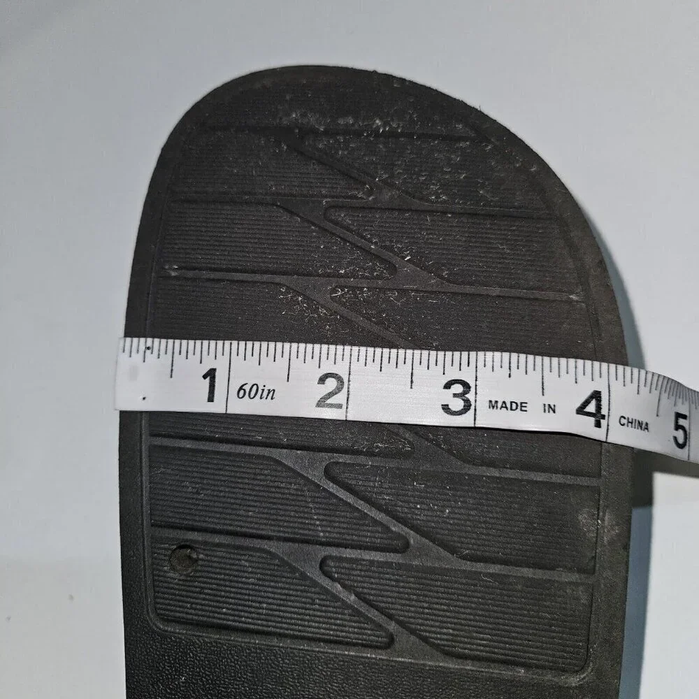 NETFLIX Black Slides Sandals Shoes Size 42 (approx women's 11/men's 8) RARE HTF